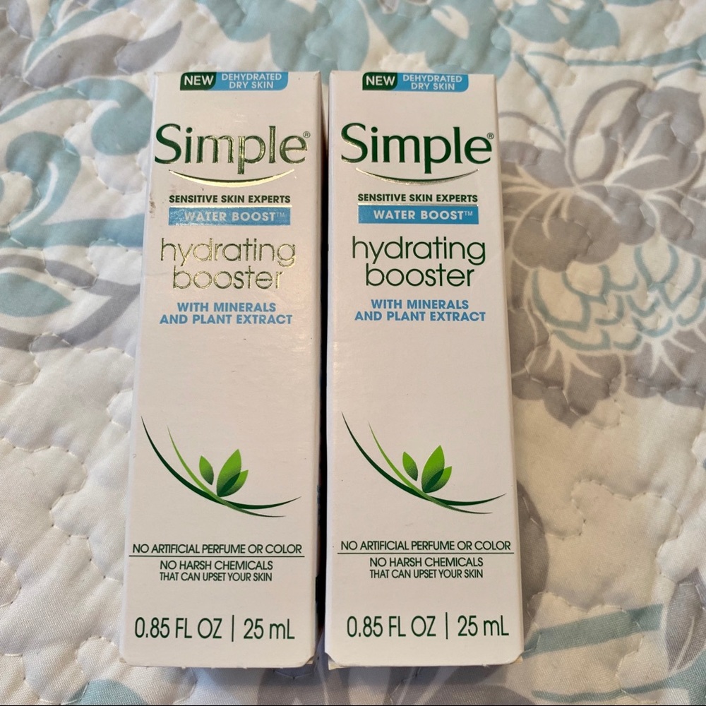Simple Hydrating Booster .85 oz. Lot of 2.